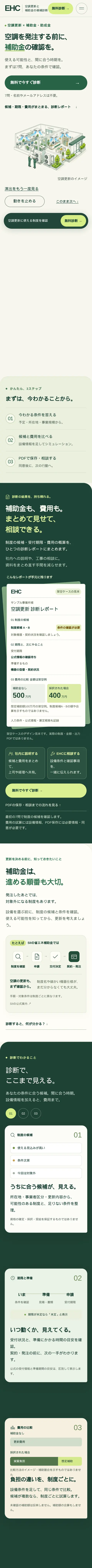 EHCのスマホ表示